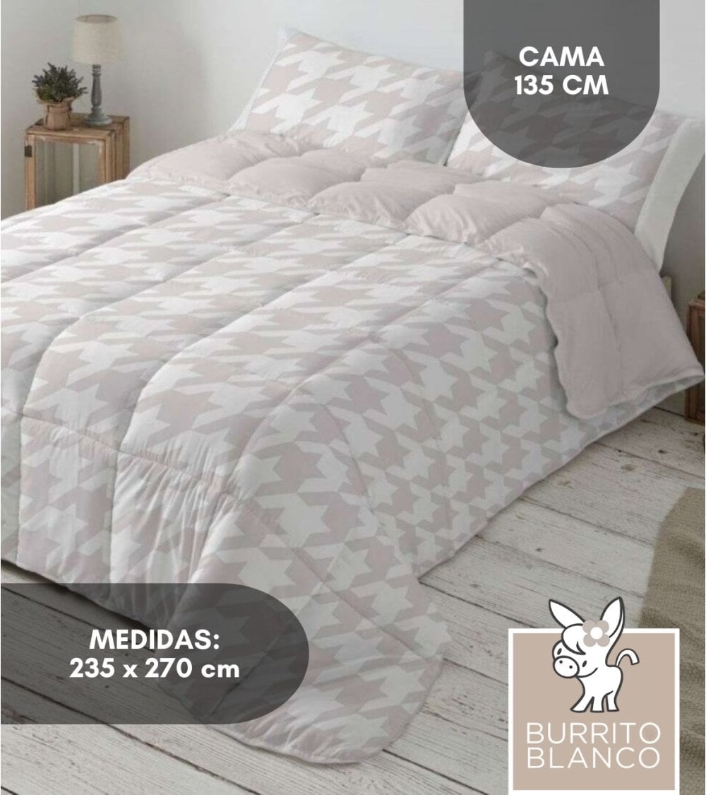 Edredón Nórdico Reversible Pata de Gallo