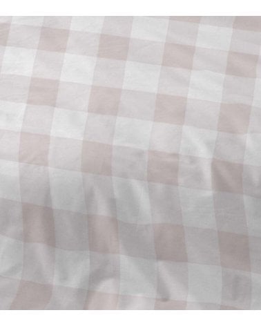 Juego de Sábanas Cuadros Vichy con Funda Nórdica 50% Algodón 50% Poliester