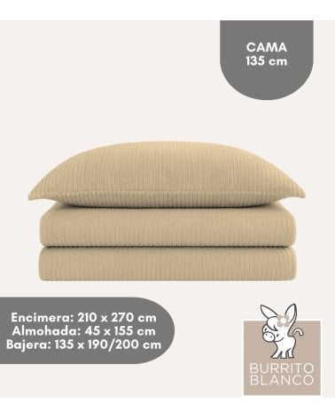 Juego de Sábanas Básico con Tejido de Coralina