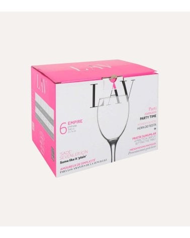 Set de 6 Copas Empire de Vidrio