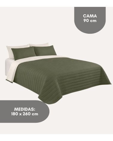 Colcha Bouti Reversible Bicolor Naturals