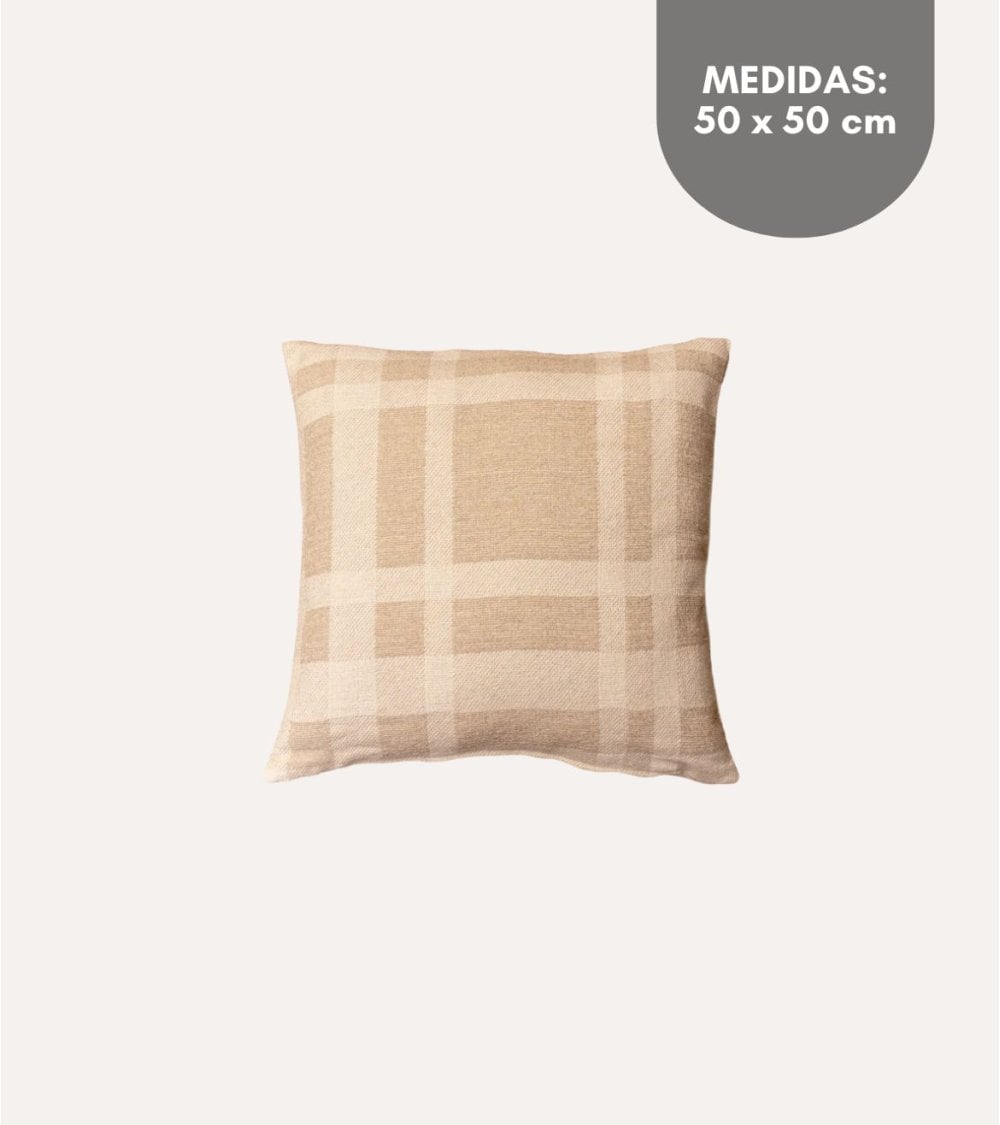 Cojin Siena Jacquard Cuadros 80% Algodon y 20% Poliester