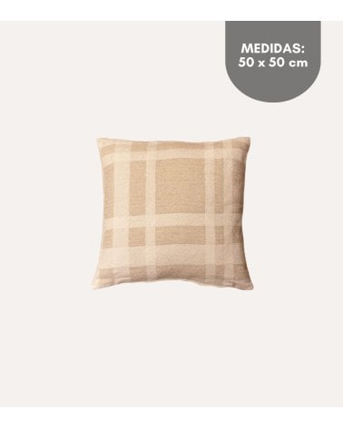 Cojin Siena Jacquard Cuadros 80% Algodon y 20% Poliester