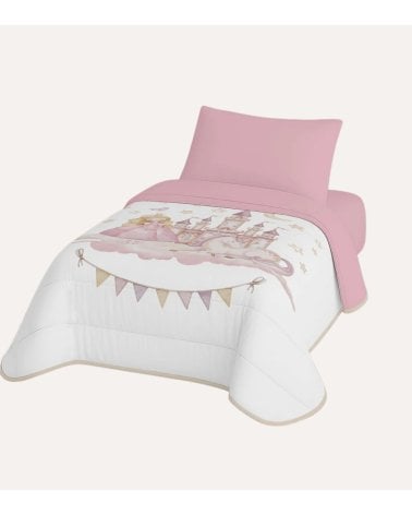 Edredón Nórdico Infantil Aurora Castillo de Tacto de Plumas