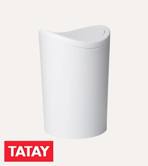Cubo de Basura con Tapa Basculante de Polipropileno