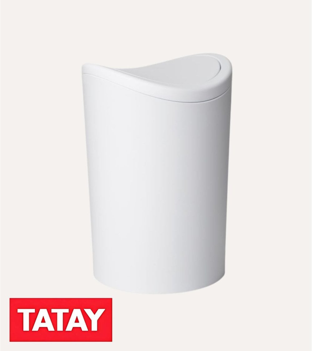 Cubo de Basura con Tapa Basculante de Polipropileno