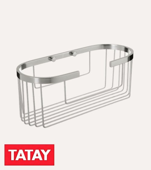 Estante para Ducha Ovalado de Aluminio