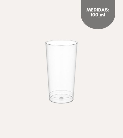 Set de 8 Vasos Desechables Irrompibles de Polipropileno