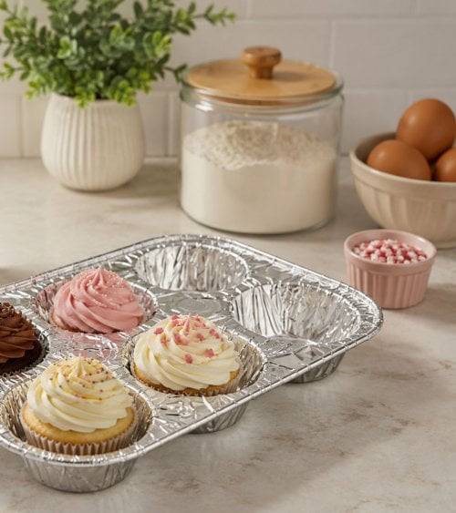 Set de 2 Bandejas para Cupcakes de Aluminio
