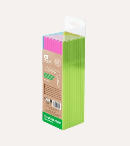 Set de 150 Pajitas Flexibles de Polipropileno