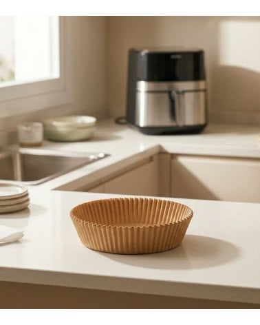 Set de 50 Moldes Redondos para Airfryer de Papel