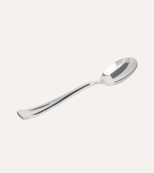 Set de 10 Cucharas Metalizadas Reutilizables de Plástico