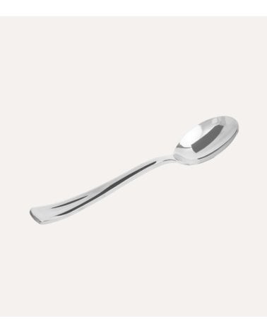 Set de 10 Cucharas Metalizadas Reutilizables de Plástico