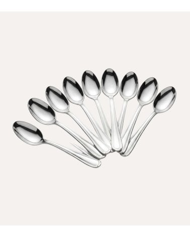 Set de 10 Cucharas Metalizadas Reutilizables de Plástico