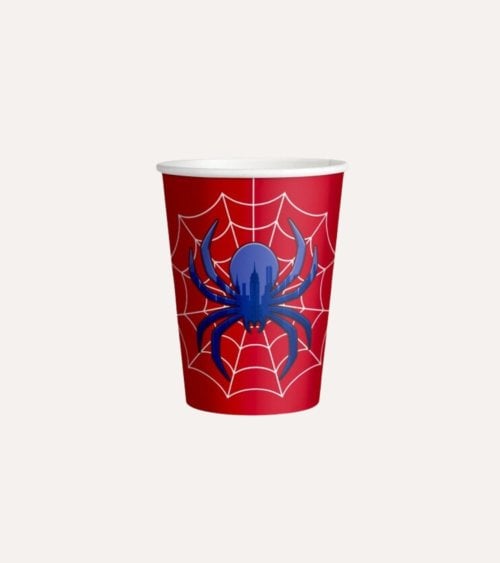 Set de 10 Vasos Spider de Cartón y Componente Plástico