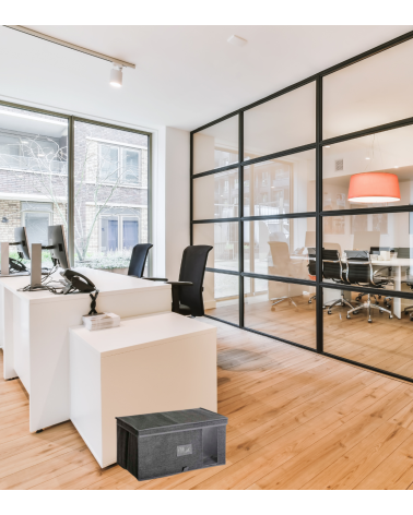 Caja de Almacenamiento Gris  - Solución de Organización Ideal