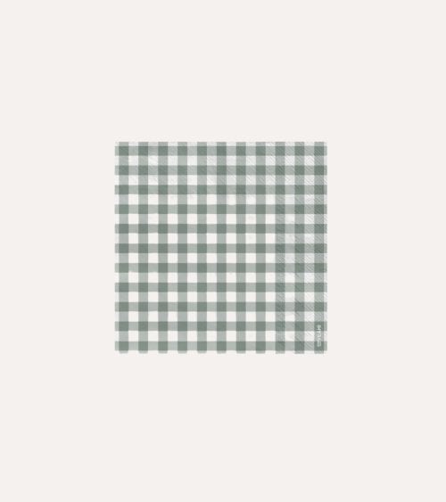 Set de 20 Servilletas de Cuadros con Doble Capa de Papel