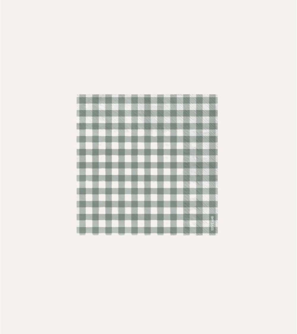 Set de 20 Servilletas de Cuadros con Doble Capa de Papel