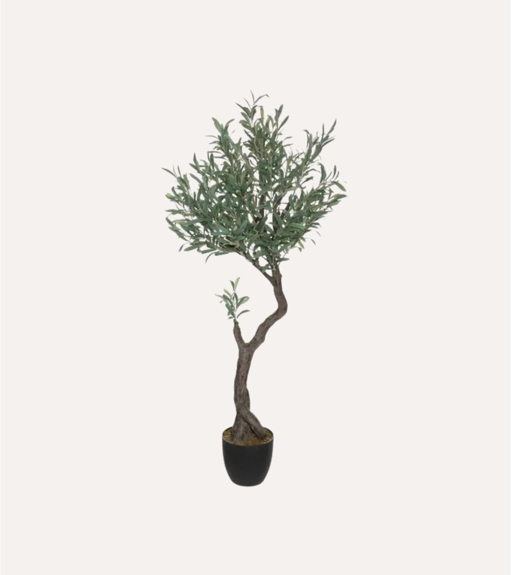 Olivo Decorativo con Maceta de Viola de Poliéster