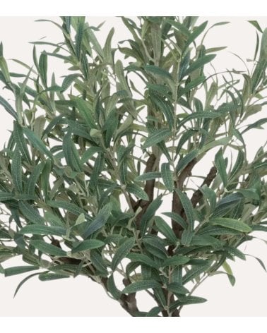 Olivo Decorativo con Maceta de Viola de Poliéster