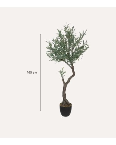 Olivo Decorativo con Maceta de Viola de Poliéster