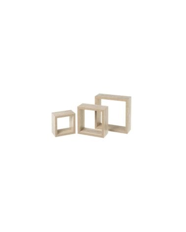 Set de 3 Estanterias Cubo Modernas para Almacenamiento y Decoracion de Interiores