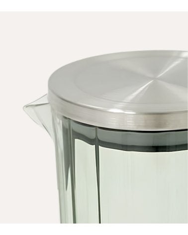 Jarra Modern de Cristal Tintado con Tapa