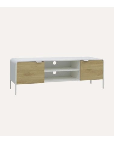 Mueble de TV con 2 puertas y 2 Estantes de MDF