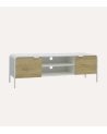 Mueble de TV con 2 puertas y 2 Estantes de MDF