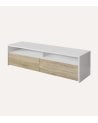 Mueble de TV Kioto con 2 Estantes y 2 Puertas de Melamina