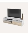 Mueble de TV Kioto con 2 Estantes y 2 Puertas de Melamina