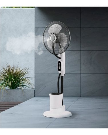 Ventilador Nebulizador Iceberg con 3 Velocidades y Bruma de Agua