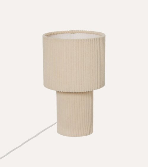Lámpara de Mesa Acanalada Jolina de Acero