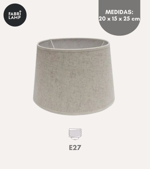 Pantalla Agueda de Tela para Lámpara E27
