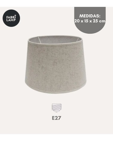 Pantalla Agueda de Tela para Lámpara E27