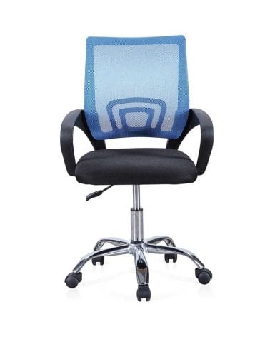 Silla Ergonomica Ajustable Vita Negro y Azul