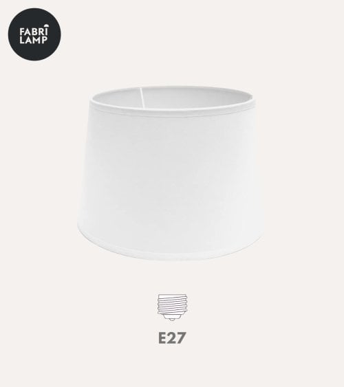 Pantalla Clara de Tela para Lámpara E27
