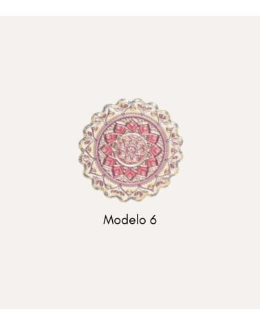 Posavaso Redondo Mandala de Cerámica Dolomite y Base de Corcho