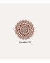 Posavaso Redondo Mandala de Cerámica Dolomite y Base de Corcho