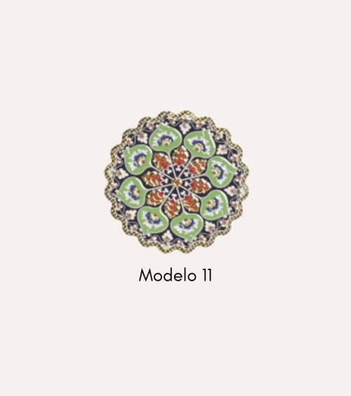 Posavaso Redondo Mandala de Cerámica Dolomite y Base de Corcho