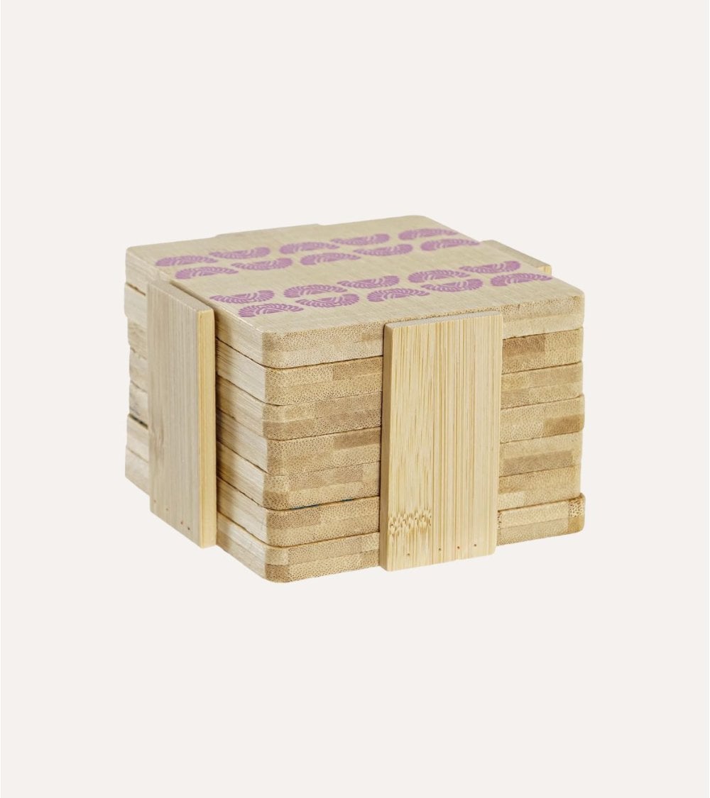 Set de 6 Posavasos Africa de Bambu