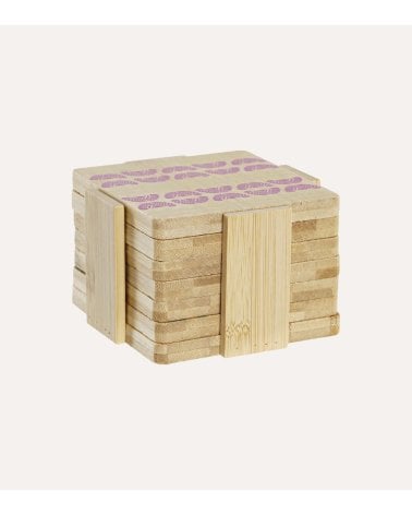 Set de 6 Posavasos Africa de Bambu