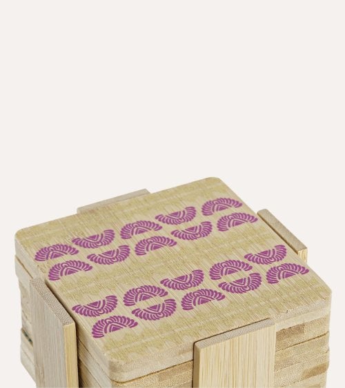 Set de 6 Posavasos Africa de Bambu