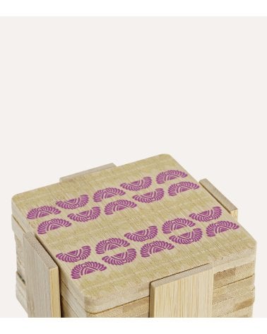 Set de 6 Posavasos Africa de Bambu