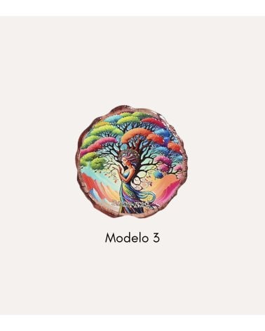 Posavaso de Arbol Redondo de Cerámica Dolomite con Base de Corcho