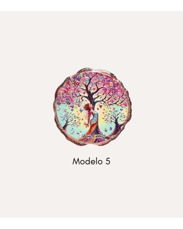 Posavaso de Arbol Redondo de Cerámica Dolomite con Base de Corcho