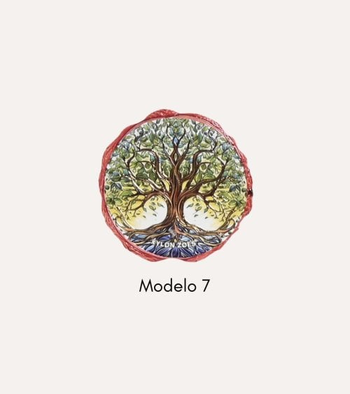 Posavaso de Arbol Redondo de Cerámica Dolomite con Base de Corcho