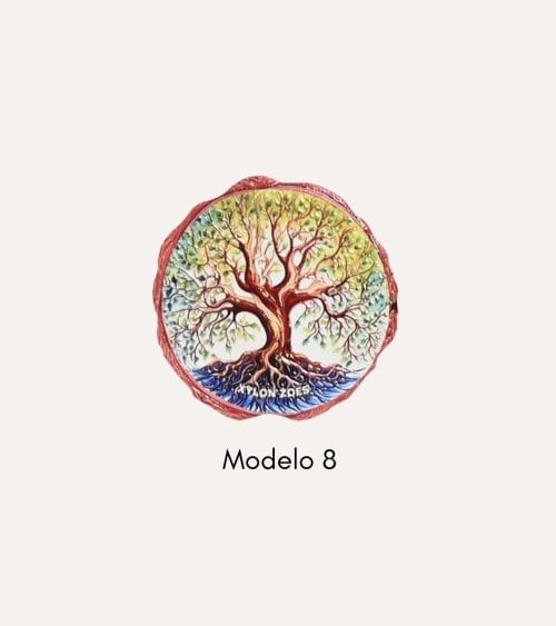 Posavaso de Arbol Redondo de Cerámica Dolomite con Base de Corcho