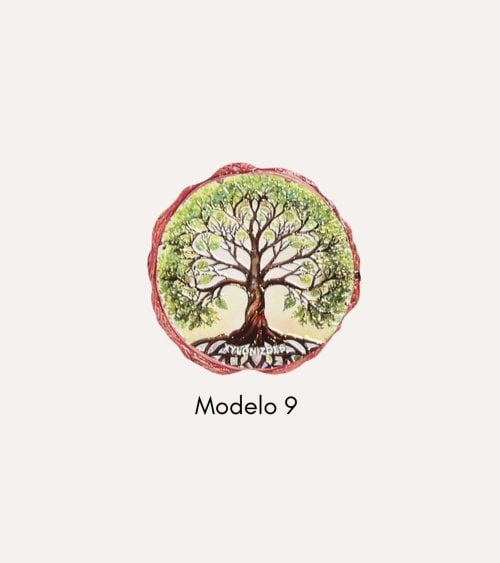 Posavaso de Arbol Redondo de Cerámica Dolomite con Base de Corcho