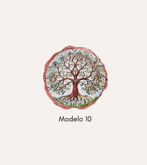 Posavaso de Arbol Redondo de Cerámica Dolomite con Base de Corcho